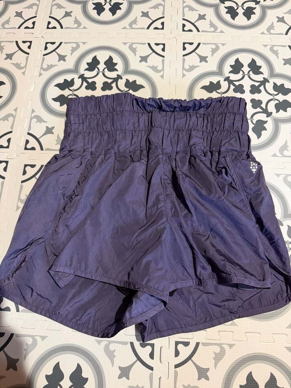 FP Movement Free People The Way Home High Rise Athletic Shorts Purple